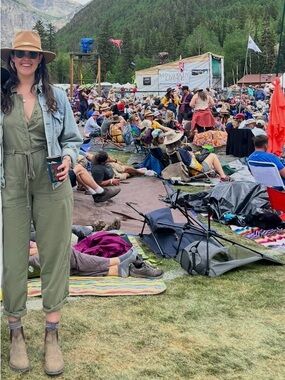 Free People Olive Green Utility Jumpsuit